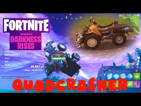 Quadcrasher Locations Guide Fortnite Battle Royale Season 6 Week 8 Youtube
