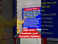 RRB NTPC Syllabus 2025 | NTPC Graduate Level Syllabus #ntpcsyllabus #railwayadda247