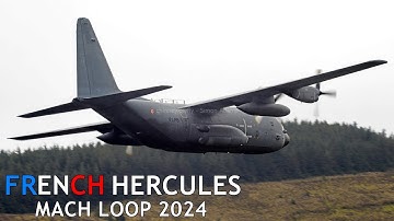 French C-130H Hercules attempts the Mach Loop