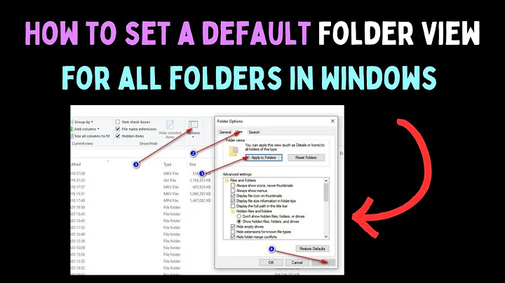 How to Set a Default Folder View for All Folders in Windows 11