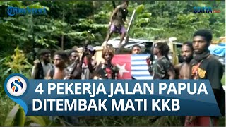 BRUTAL! KKB Teroris Rilis Video Pembantaian 4 Pekerja Jalan Trans Papua Barat