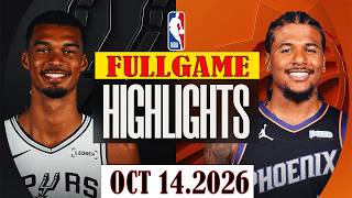 San Antonio Spurs vs Phoenix Suns FULLGAME Highlights | Oct 14, 2026 | NBA Pre-Season 2026