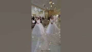 حفلة زفاف توائم ما شاءالله بالشبه مافي فرق ابدا كيف عرف كل شخص عروسته 