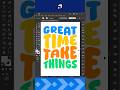 Illustrator - Create a Simple Motivational Text Poster Fast #datprox #illustrator #illustratortips