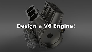 How to Design a V6 Engine in SolidWorks | SolidWorks for makers  V6 Race Engine EP 1