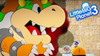 LittleBigPlanet 3 - New Super Mario Bros. Wii FINAL BOSS - Sonic vs Bowser | EpicLBPTime