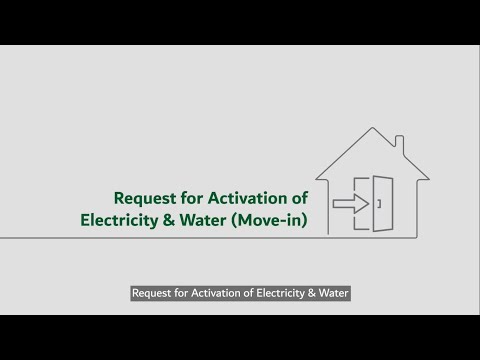 How to request for Activation of Electricity and Water (Move In) through DEWA’s website