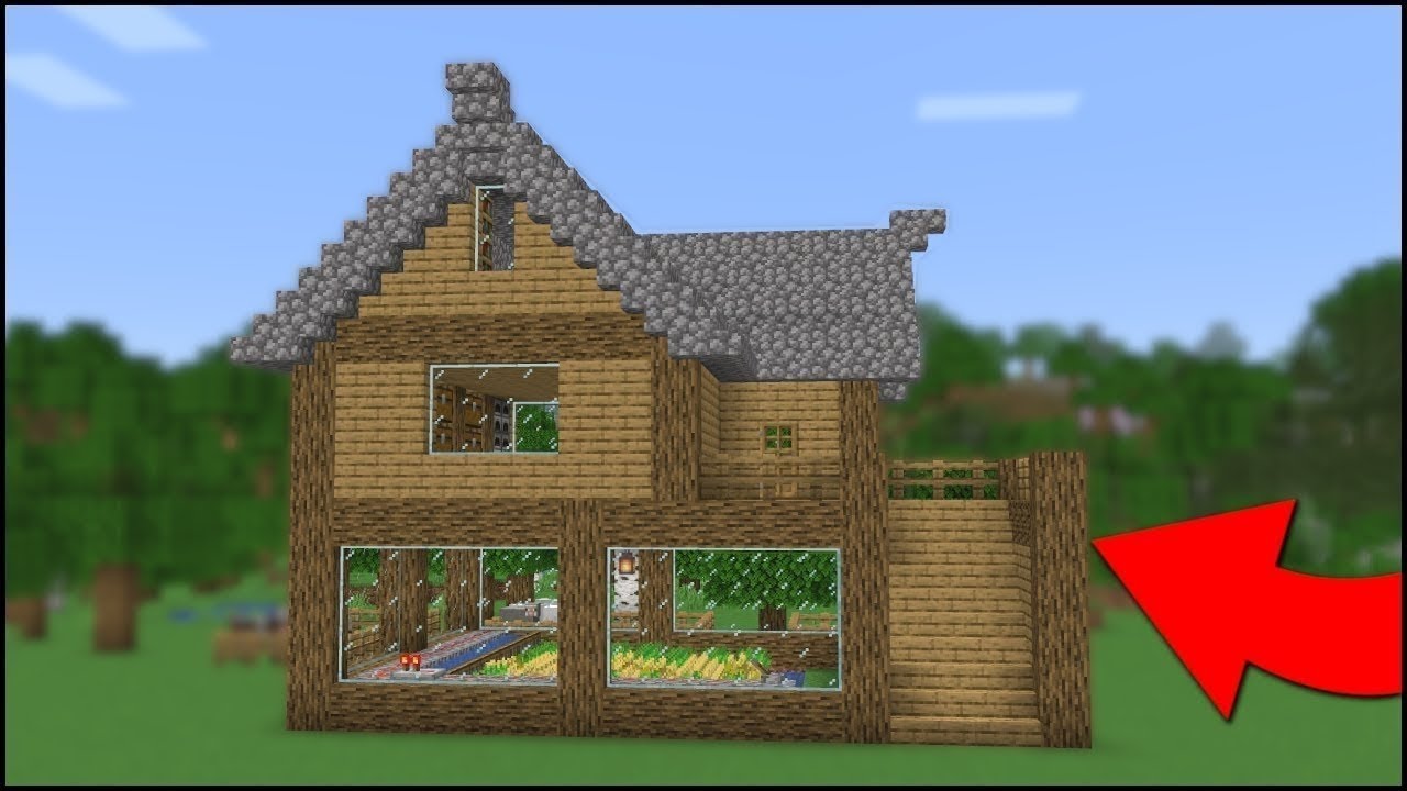 THIS STARTER HOUSE IS OP (Tutorial) #minecraft #minecraftbuilds