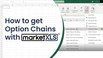 How to Pull Option Chains Data in Excel (Real-Time Options Pricing)