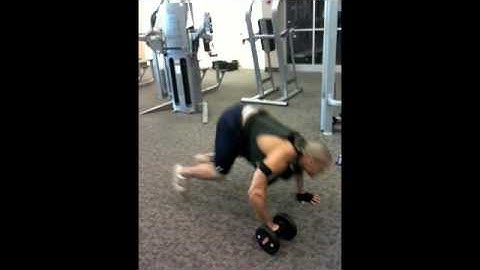 Row press, burpee pushup