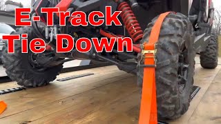 How To Install ETrack / Best Way To Tie Down Your ATV / Side By Side
