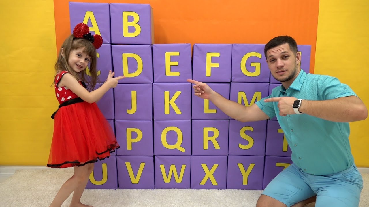 Eva and ABC English alphabet for kids - YouTube
