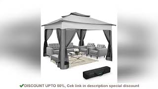 12x12 Pop up Gazebo on Clearance with Mosquito Netting,Outdoor Canopy Tent with Carry Bag, Gazebo fo