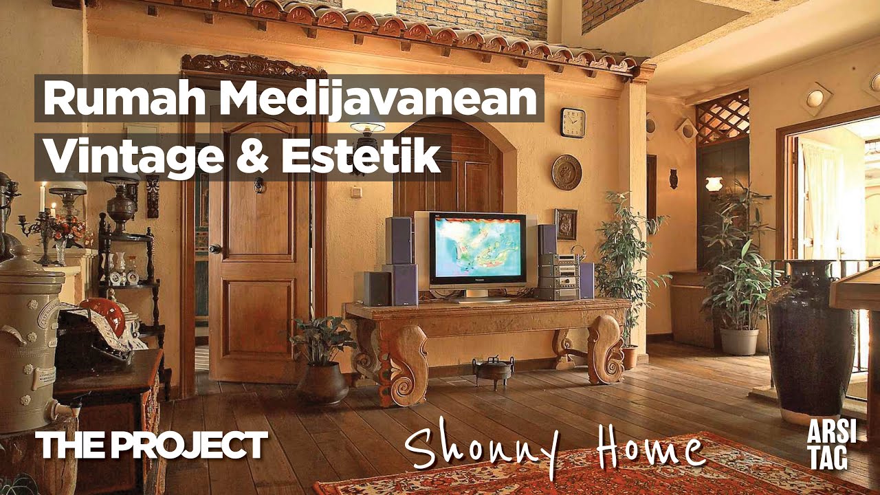 Arsitektur Rumah Unik Eklektik Kolab Mediteranian & Tradisional Jawa