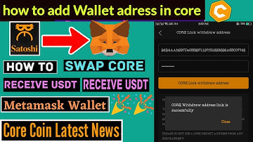 #core#withdrawal  address Link is Successful Core mining Latest NewsSantosh app new update  Core dao