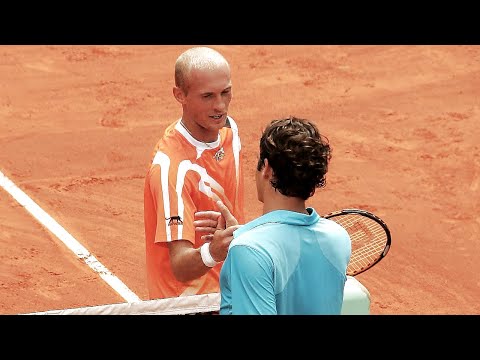 Roger Federer vs Nikolay Davydenko 2007 Roland Garros SF Highlights
