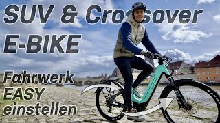 Federgabel &amp; Dämpfer EASY einstellen | Fahrwerk bei SUV &amp; Crossover E-BIKE