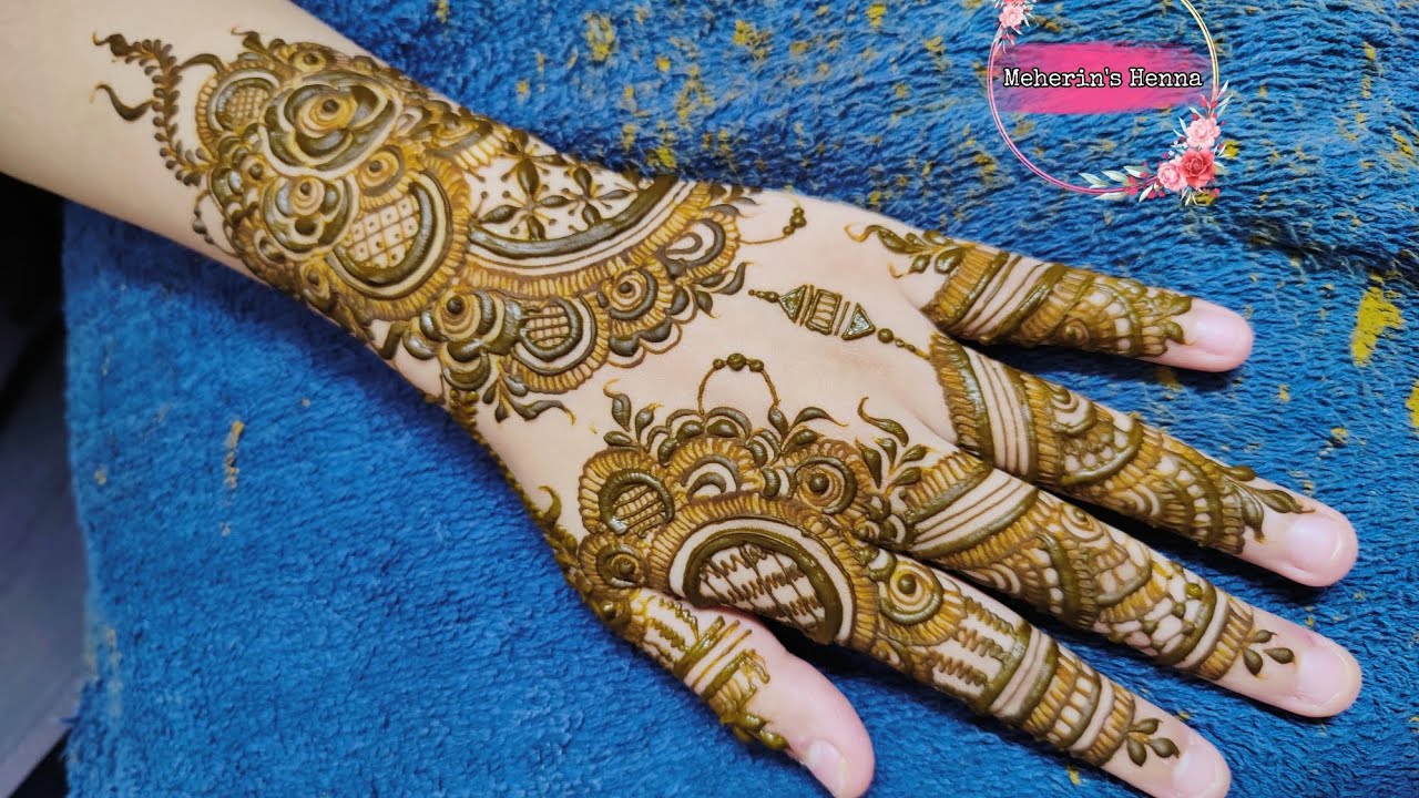 Arabic Midway Mehndi Design ❤️ @MeherinsHenna ❤️