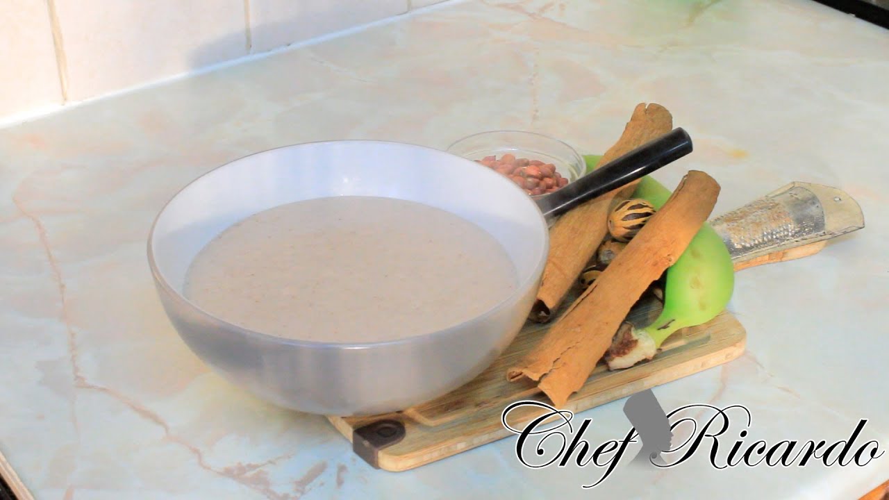 Peanut And Banana Porridge Served With Bread | Recipes By Chef Ricardo | Chef Ricardo Cooking