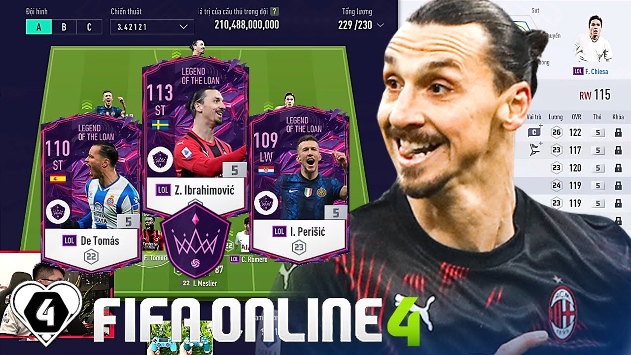 200 Tỷ Cực Mạnh Với Đội Hình LOL +5 Đổi Gió Leo Rank FO4: Zlatan Ibrahimović, De Tomas & Perisic