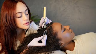 ASMR Scalp Check & Coily Hair Routine | Scalp Massage & Nourishing Hair Treatment | Soft-Spoken screenshot 1