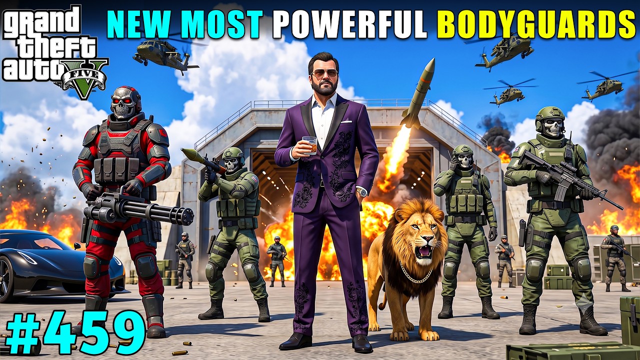 MICHAEL'S NEW MOST POWERFUL BODYGUARDS IN LOS SANTOS | GTA V GAMEPLAY #459 | GTA 5