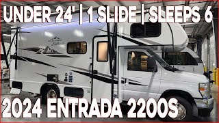 Small 1 Slide Motorhome 2024 Entrada 2200S Class C by East To West at Couchs RV Nation a RV Review