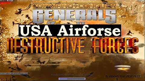 Command & Conquer TM Generals Zero Hour Destructive Forces version 2 USA Airforse