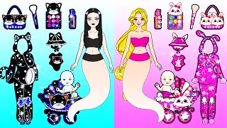 Barbie Rosa Y Negra Madre E Hija Bear And Rabbit Makeover Contest - Manualidades De Papel DIY by WOA Doll España 2,121 views 3 weeks ago 31 minutes