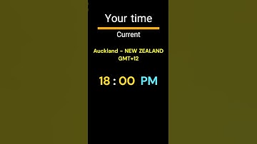 GMT+12｜18:00 PM｜AUCKLAND