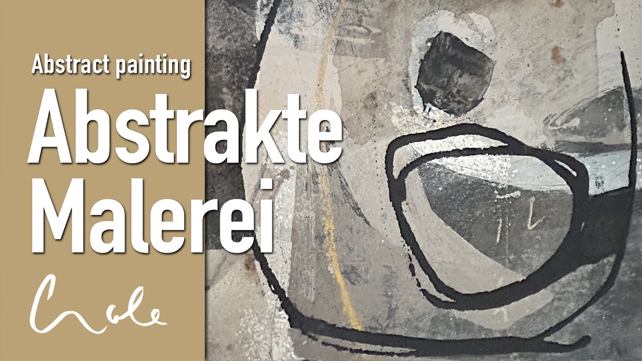 Experimentelle, moderne Kunst Technik (Mixed Media mit Acryl)