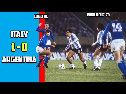 Italy vs Argentina 1 - 0 Highlights World Cup 78 High Quality