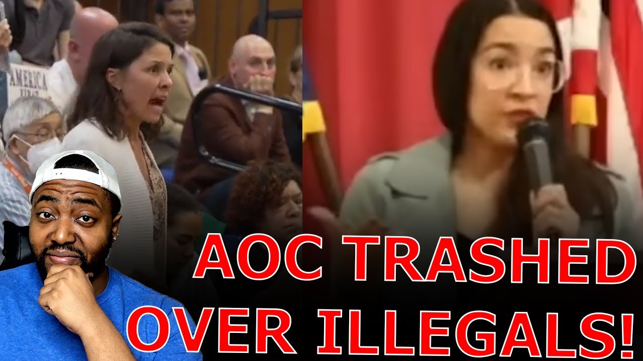 AOC BOOED AND TRASHED At Townhall By Her Constituents ANGRY Over Illegal Immigrants In NYC!