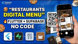 No Coding! Build Restaurants Digital Menu App in Flutter Without Coding
