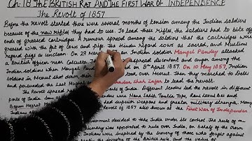 Class 5 Social Science Ch 18 The British Raj and the first war of Independence