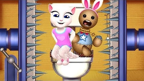 Kick the Buddy vs My Talking Angela 2 Android Gameplay Walkthrough