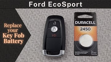How to Replace a 2018-2023 Ford EcoSport Key Fob Battery