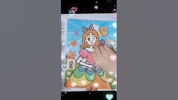 Tranh cát công chúa tóc ngắn xinh đẹp nhất-The most beautiful short hair princess sand painting