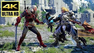 [4K] SOUL CALIBUR 6 - GERALT vs NIGHTMARE Gameplay (PS4 Pro) @ 60ᶠᵖˢ UHD ✔