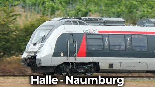 4K Führerstandsmitfahrt: Halle - Naumburg | Abellio RB25 | TALENT 2 – Abellio Rail Mitteldeutschland
