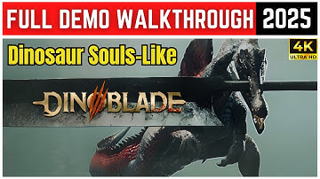 Dinoblade Full Demo Walkthrough (4K UHD) | Dinosaur Souls-Like Action RPG Gameplay Showcase