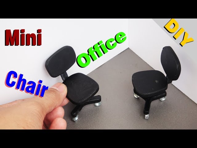 DIY Miniature Realistic Office Chairs Dollhouse # 1 - YouTube