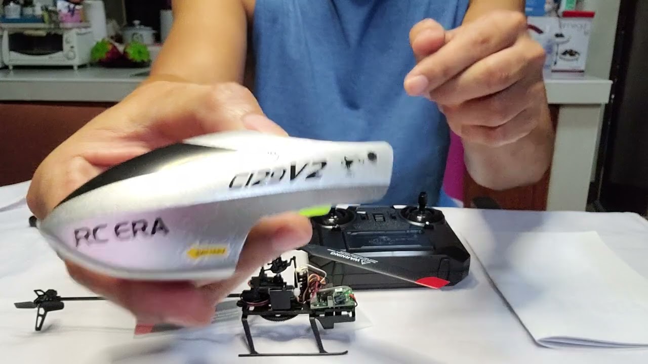 c129 v2 3D tumbling rc helicopter unboxing