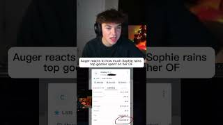 Auger Reacts To Sophie Rain's Top OnlyFans Donator #auger96 #onlyfan #reaction #shorts