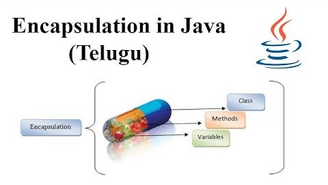 Encapsulation in Java Telugu