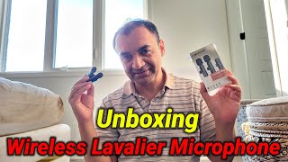 Wireless Lavalier Microphone, Stylish, Cheap. Unboxing 