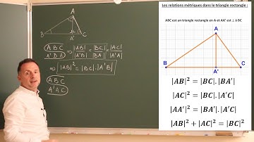 Démonstrations - Relations métriques dans le triangle rectangle