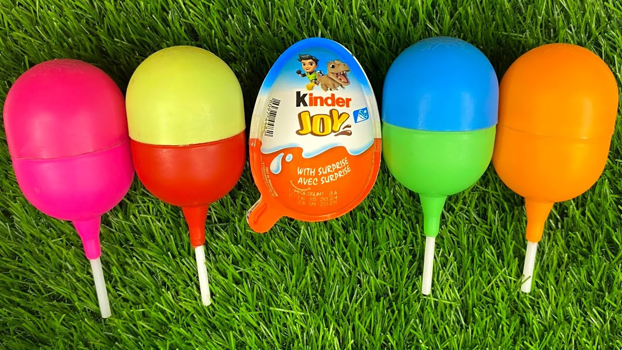🌈 Satisfying Video | Kinder Surpriseand Corby Fun Egg ASMR Opening YummyRainbow Candy Lollipops