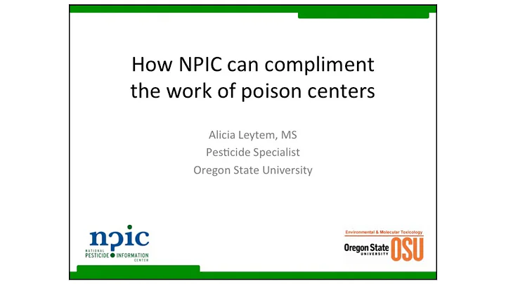 How NPIC can compliment the work of poison centers