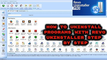 How to uninstall programs with revo uninstaller Step by Step